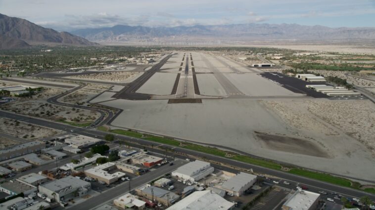 Is Palm Springs a busy airport?