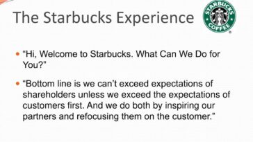 Is Starbucks customer centric?