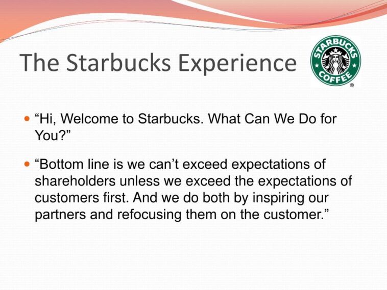 Is Starbucks customer centric?