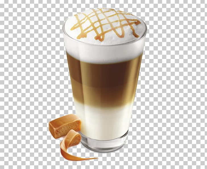 Is a caramel macchiato stronger than a latte?