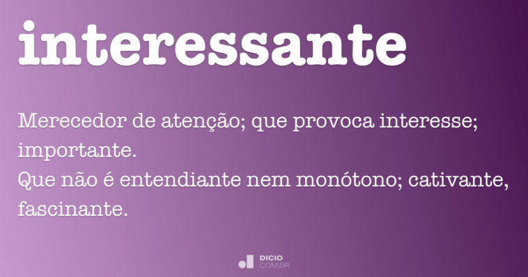 Is interesante a word?