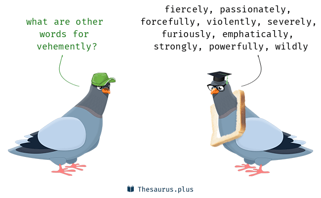 Is passionately a synonym of vehemently?