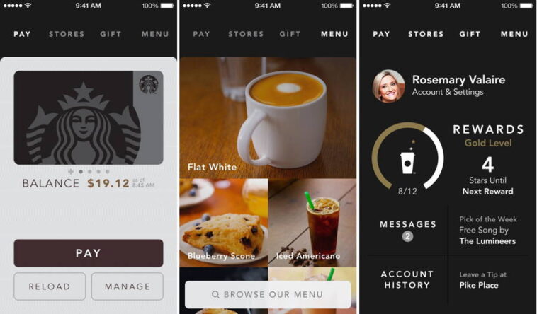What app does Starbucks use for scheduling?