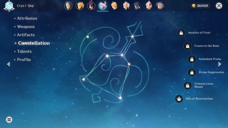 What are Genshin constellations named after?