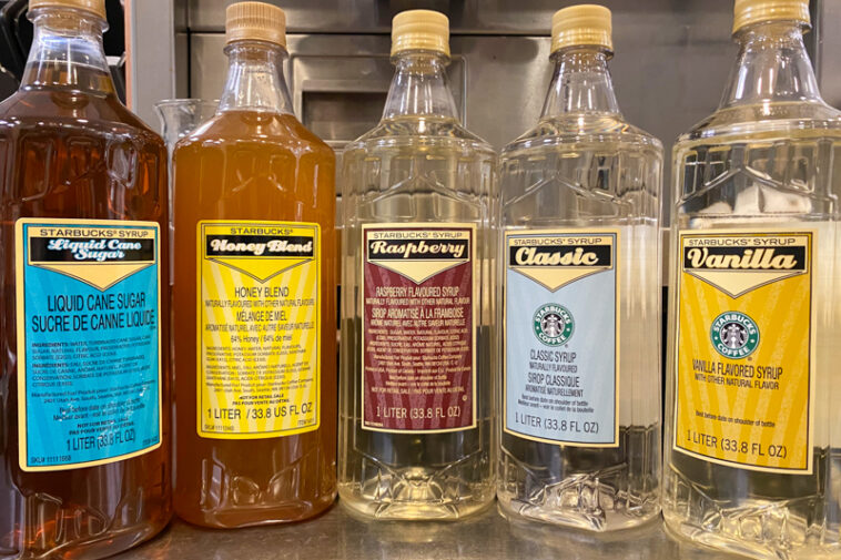 What are Starbucks syrups made of?