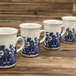 What are the blue and white coffee cups in New York?