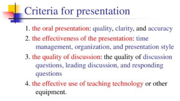 What are the criteria for visions?