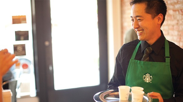 What are the duties of a Starbucks manager?
