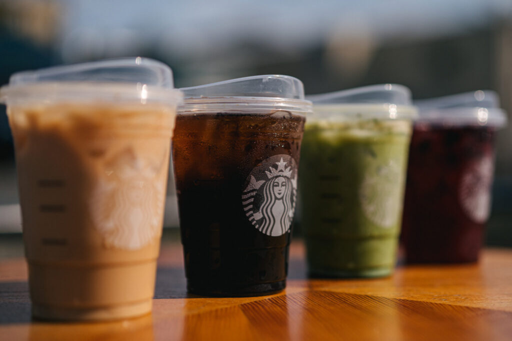 What are the names of the Starbucks lids?