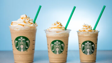What are the sizes of Starbucks Frappuccino?