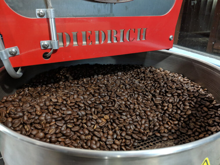 What are the three basic degrees of coffee roasting?