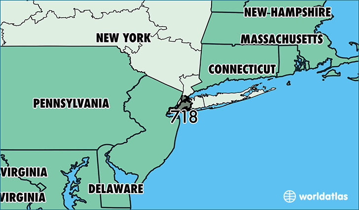 What area code is 718?