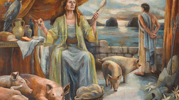 What did Kirke do to Odysseus men?