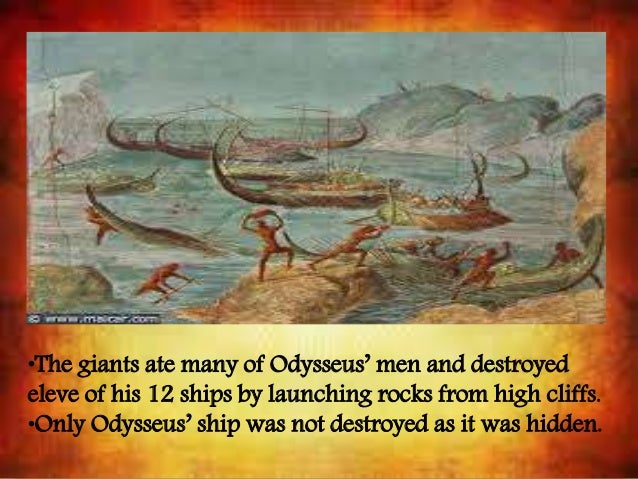What did Laestrygonians do in The Odyssey?