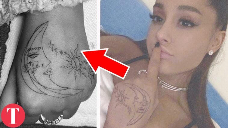 What do Ariana Grande's tattoos say?