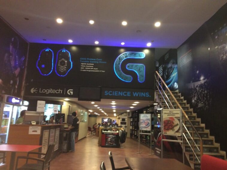 What do internet cafes offer?