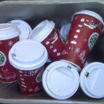 What do you do with empty Starbucks cups?