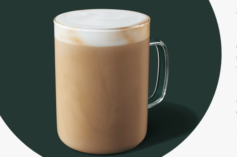 What do you put in a vanilla latte at Starbucks?