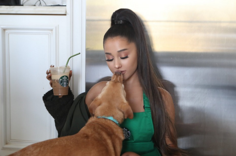 What does Ariana Grande order at Starbucks?
