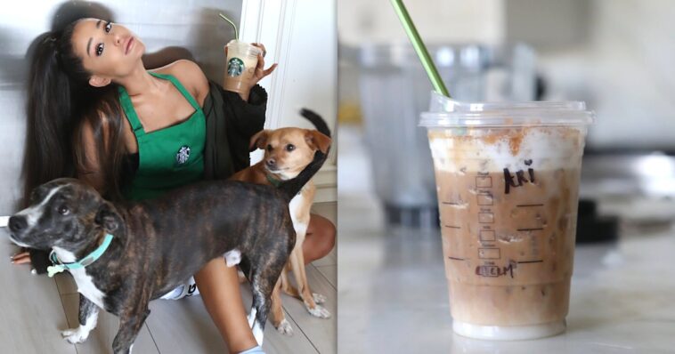What does Ariana Grande order from Starbucks?