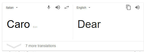 What does Luca mean in Italian Google Translate?