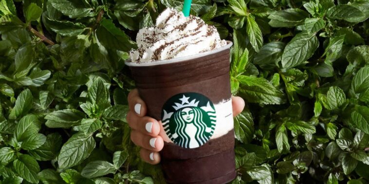What does Starbucks put in their mocha frappuccino?