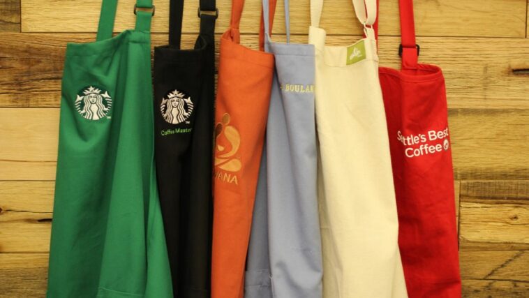 What does a red apron at Starbucks mean?