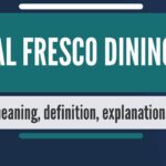 What does going al fresco mean?