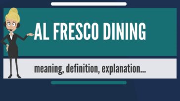 What does going al fresco mean?