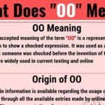 What does the root oo mean?