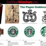 What does the woman on the Starbucks logo represent?