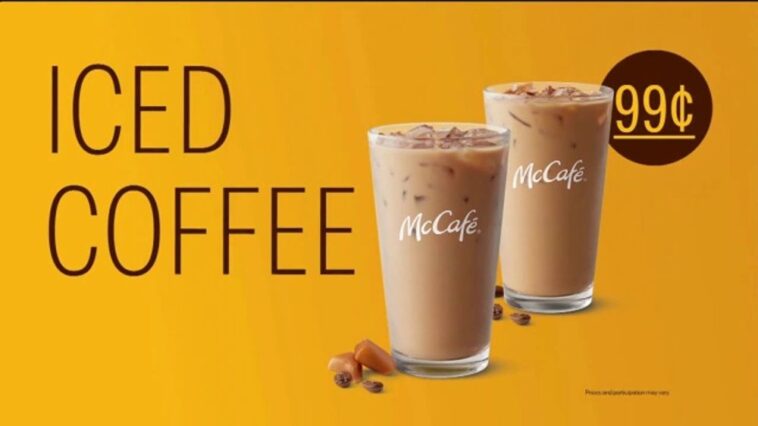 What flavor iced coffee does McDonald's have?