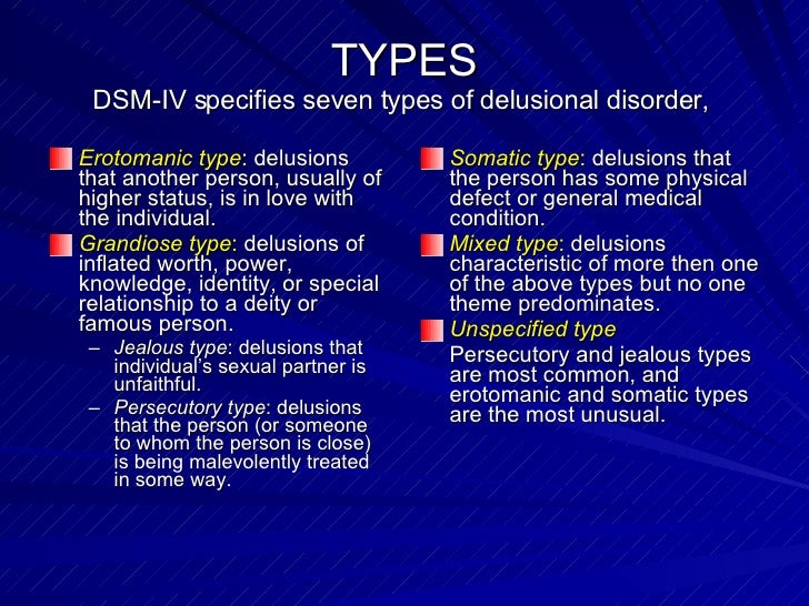 What is Erotomanic delusion?