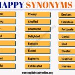 What is Spanish synonym for happy?