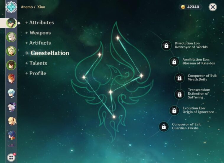 What is Xiao constellation name?