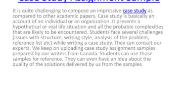 What is a case study examples?