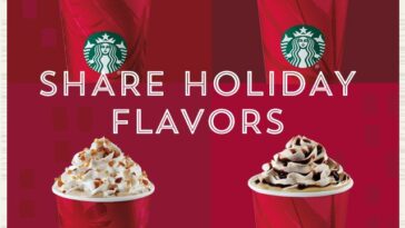 What is a handcrafted holiday espresso beverage at Starbucks?