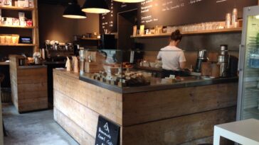 What is a small coffee shop called?