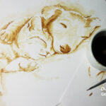 What is coffee painting?