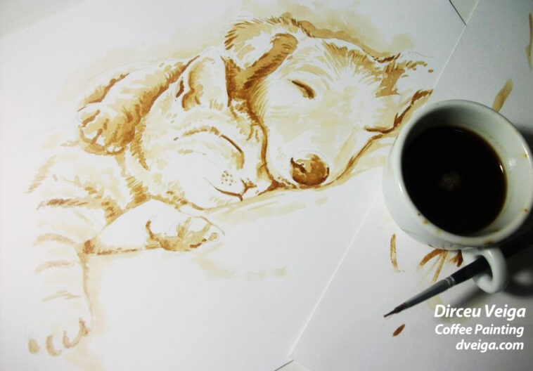 What is coffee painting?