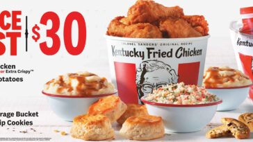 What is in a 10 piece family feast?