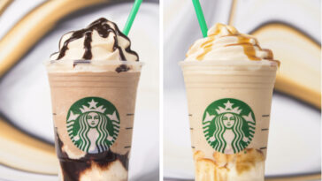 What is in a Starbucks caramel cream Frappuccino?