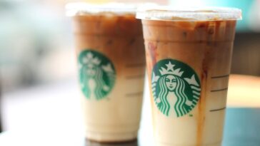 What is in a Starbucks caramel iced coffee?