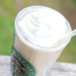 What is in an iced white mocha with sweet cream foam?