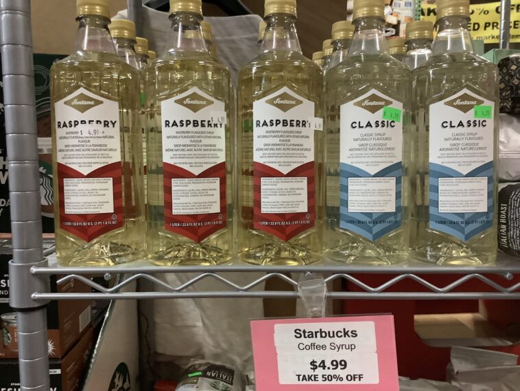 What is in raspberry syrup from Starbucks?