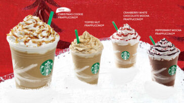 What is in the Christmas cookie latte?