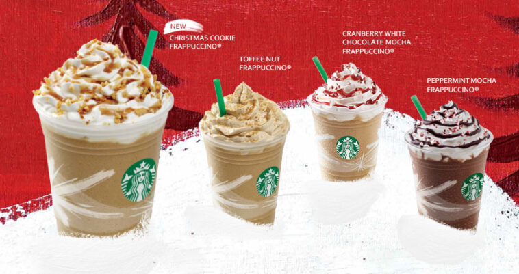 What is in the Christmas cookie latte?