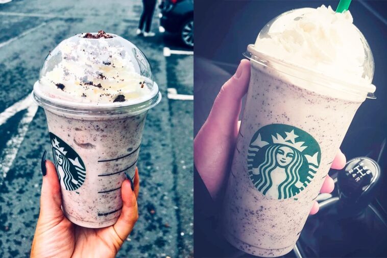 What is in the Cookies and Cream Frappuccino at Starbucks?