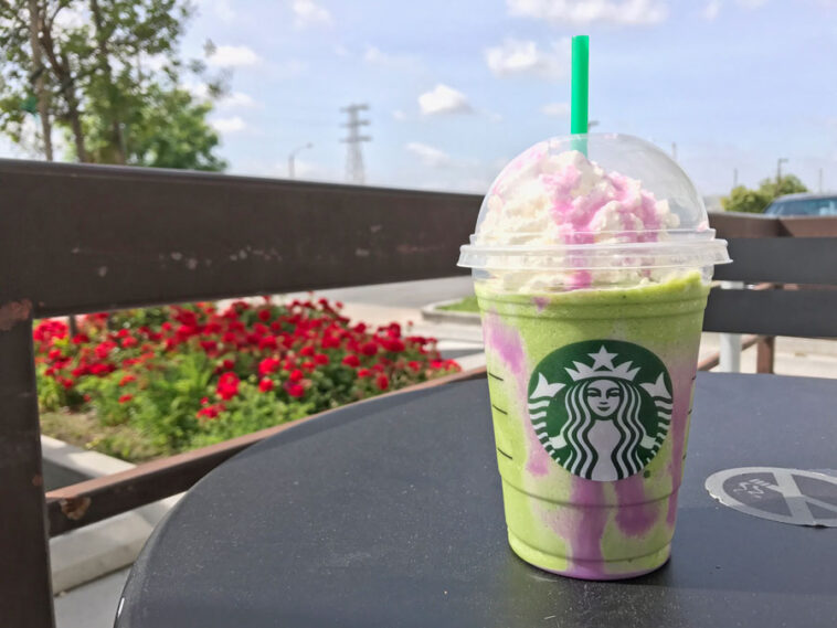 What is in the Dragon frappuccino?