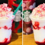 What is in the Santa Claus frappuccino?